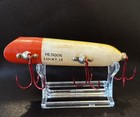 Vintage Heddon Lucky 13 Red Head Yellow Scales Fishing Lure 4” — photo 2