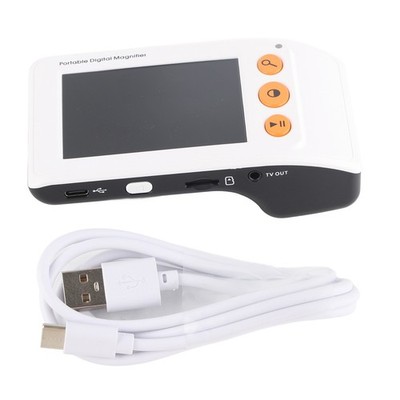 Digital Video Magnifier 2x 25x Zoom Portable Electronic Reading Aid With 3.5in