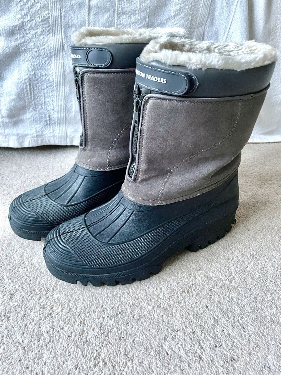 Cotton Traders Waterproof Highland Boots Faux Fur Lined Size UK - Main Image