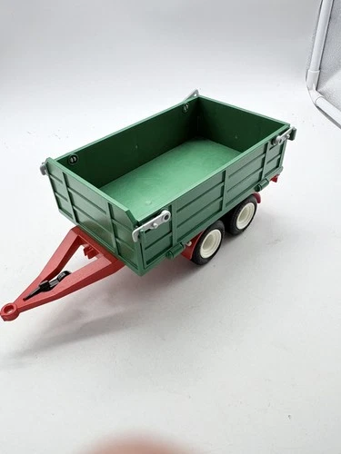 Playmobil hay wagon tractor trailer vintage geobra green