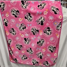 Blanket Disney Minnie Mouse Plush Toddler Pink 40"X 50" Girl