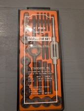 21pc Standard NC Tap and Die Set Tungsten Steel Threading Tool Kit Vintage
