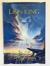 Disney The Lion King Original Movie Poster Signed By Cast And Crew SWAU COA
