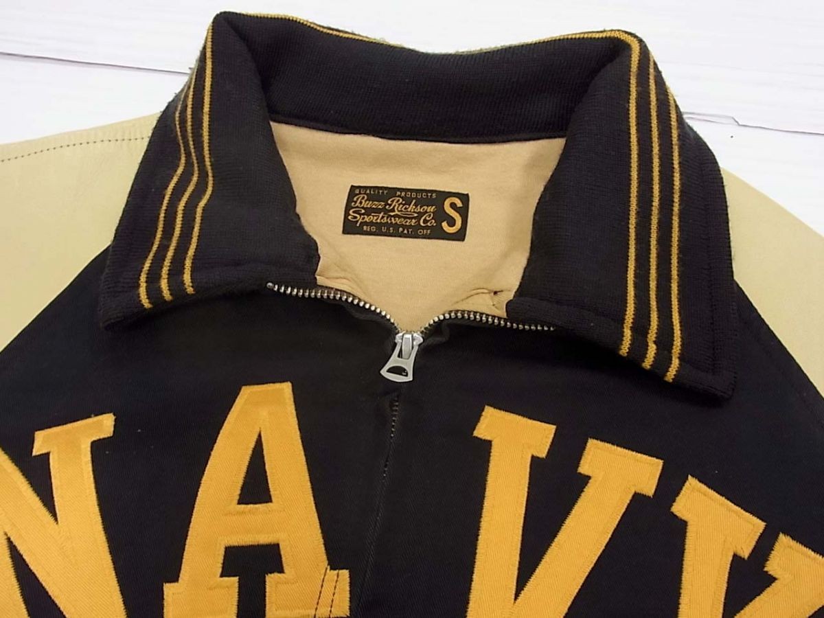 Buzz Rickson'S Athletic Jacket Sleeve Leather Var… - image 4