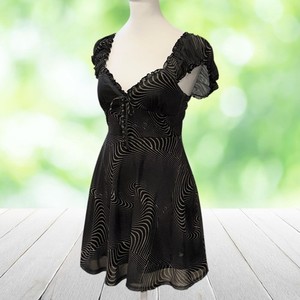 white plus size lace dress Elegant Sweetheart Short Sleeves White Knee Length Plus Size Dress