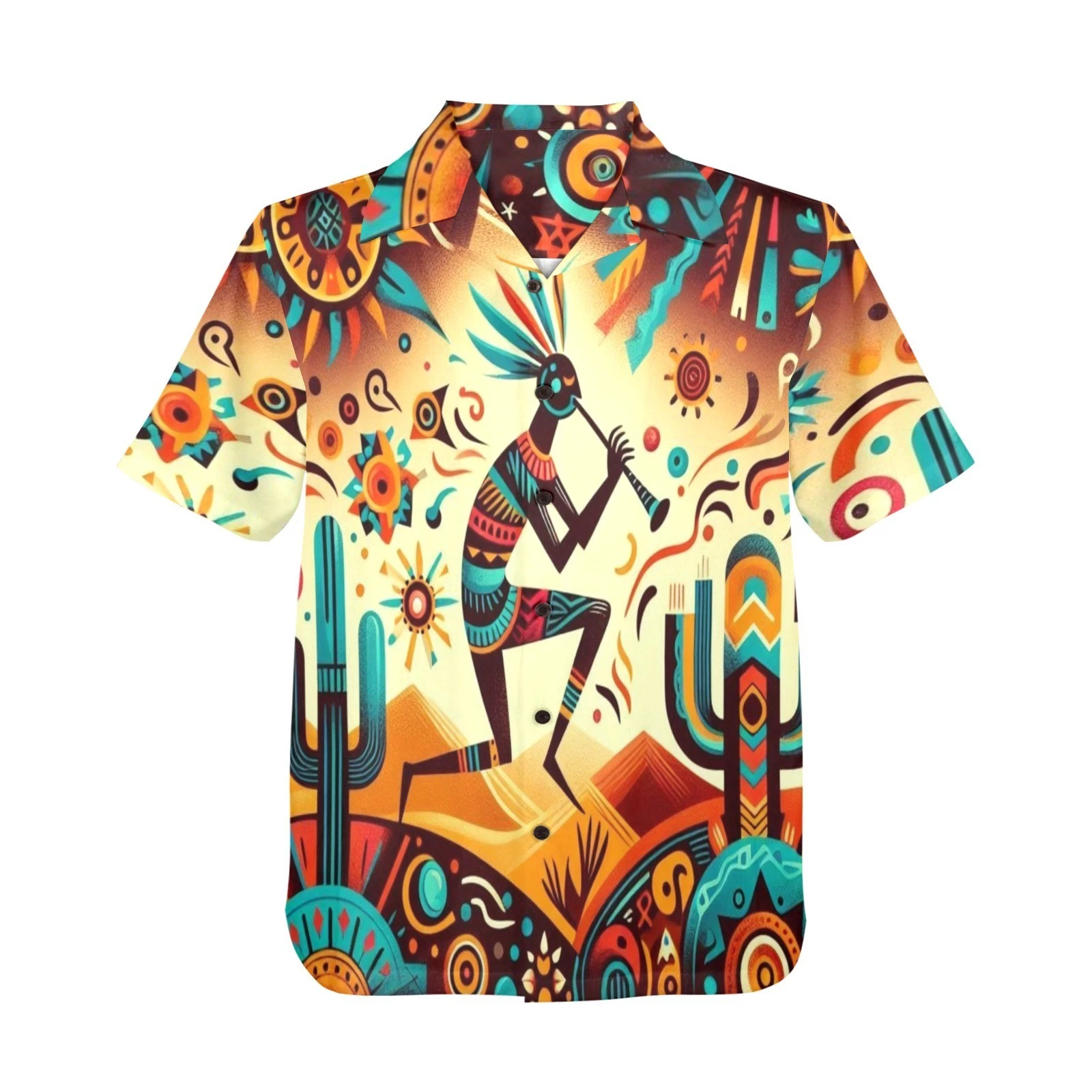 Hawaiian Shirt. Kokopelli