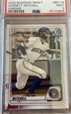 2020 Bowman Draft - Chrome Garrett Mitchell #BD-118 (RC)