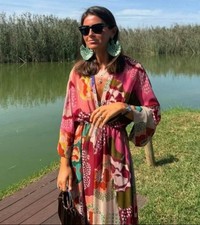 ZARA NEW WOMAN FW25 ZW COLLECTION FLORAL DRESS Printed | 8506/022 SIZE XL