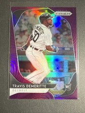 2020 PANINI PRIZM TRAVIS DEMERITTE PURPLE PRIZM DETROIT TIGERS RC #114
