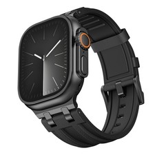 Silicone Rubber Sport Band for Apple Watch 11 10 9 8 7 44/45/46/49mm Ultra 3 2 1