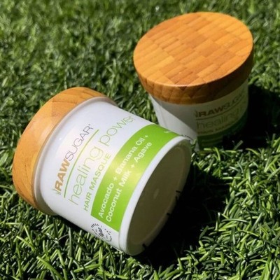 NEW Raw Sugar Living Healing Power Hair Masque Avocado Banana Oil Coconut Milk