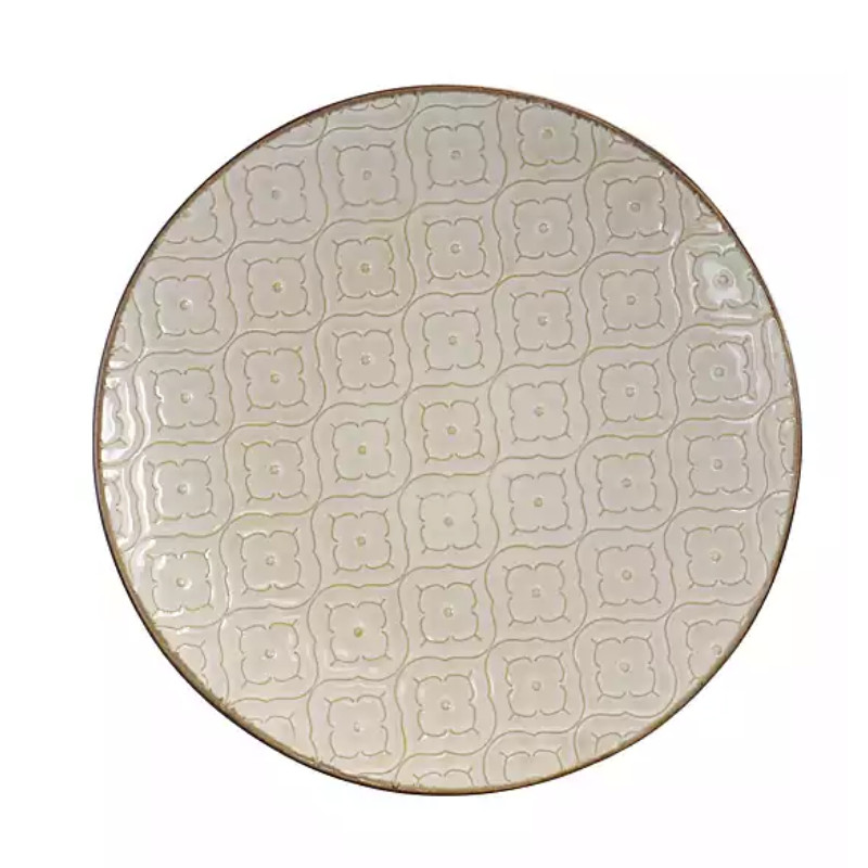 Cream Embossed 16-pc. Dinnerware Set - FREE SHIPPING