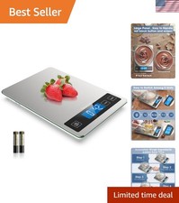 22lb Digital Kitchen Scale with Backlit LCD for Precision Cooking  Baking