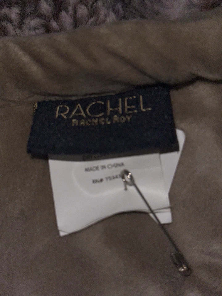 Rachel Roy Suave Imitación Piel Oeko-Tex aprox 60”x60” Marrón Usado en Excelente Condición Foto 3 de 4