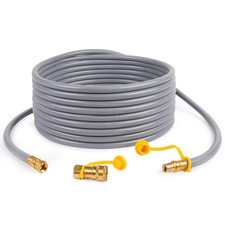 36 FT 3/8" Natural Gas Hose, Low Pressure LPG Hose with Quick Connect, for We...