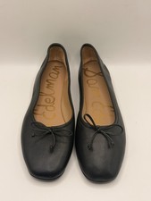 Sam Edelman Women Alie Black Leather Ballet Flat Sz 8.5