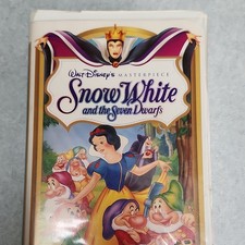 Walt Disney Snow White and the Seven Dwarfs VHS Masterpiece Fairy Tale NTSC