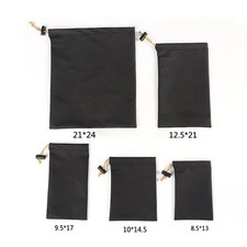 2PCS PU Leather Earphone Data Cable Headphone Storage Bag Waterproof Pouch