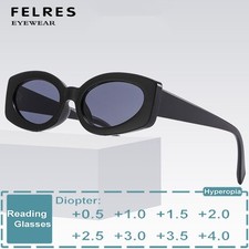 Women Cat Eye Retro Tinted Reading Glasses Fashion Outdoor Presbyopic Sunglasses