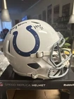 Lenny Moore Signed Baltimore Colts F/S Riddell Speed Replica Helmet Schwartz