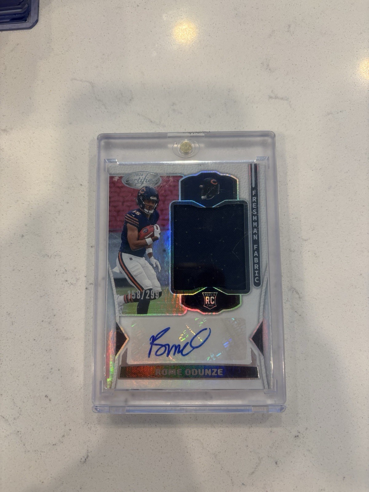 2024 Panini Certified - Freshman Fabric Mirror Signatures Rome Odunze /299