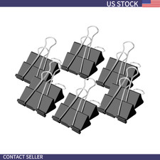 Medium Binder Clips 1.25 inch Length, (40 Pcs) Medium Paper Clips for Office