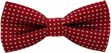 Men's Bow Tie, Polka Dot Pre-Tied Bowtie for Boy Clip-On Formal Tuxedo or Weddin