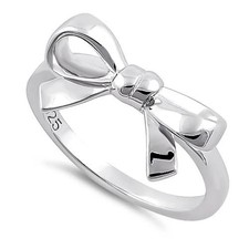 925 Sterling Silver Bow Ring