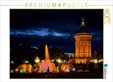 CALVENDO Puzzle Wasserturm und Lichtspiele 1000 Teile Puzzle quer 1000 Teile L