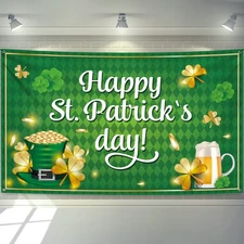 KatchOn, XtraLarge Happy St Patricks Day Banner - 72x44 Inch | St Patricks Da...