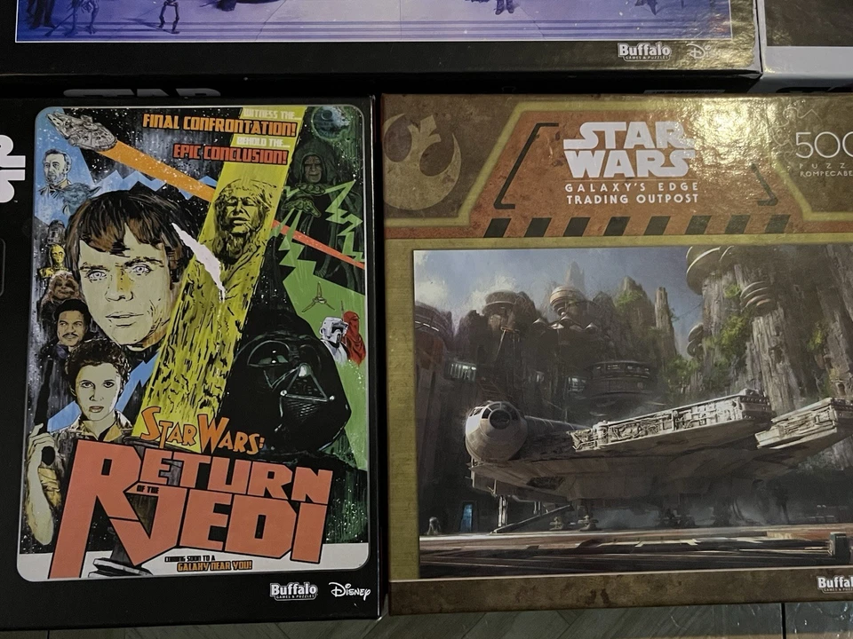 Buffalo Puzzles Star Wars Lot of 5 Chosen One Galaxys Edge Return Jedi +More - Image 2 of 4