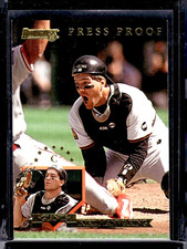 1995 Donruss Press Proofs #187 Kirt Manwaring Print Run 2000 Not Serial #ed