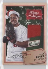 2017 Panini Black Friday Happy Holidays Santa Hat Relics Alex Reyes #HH-AR 2m4