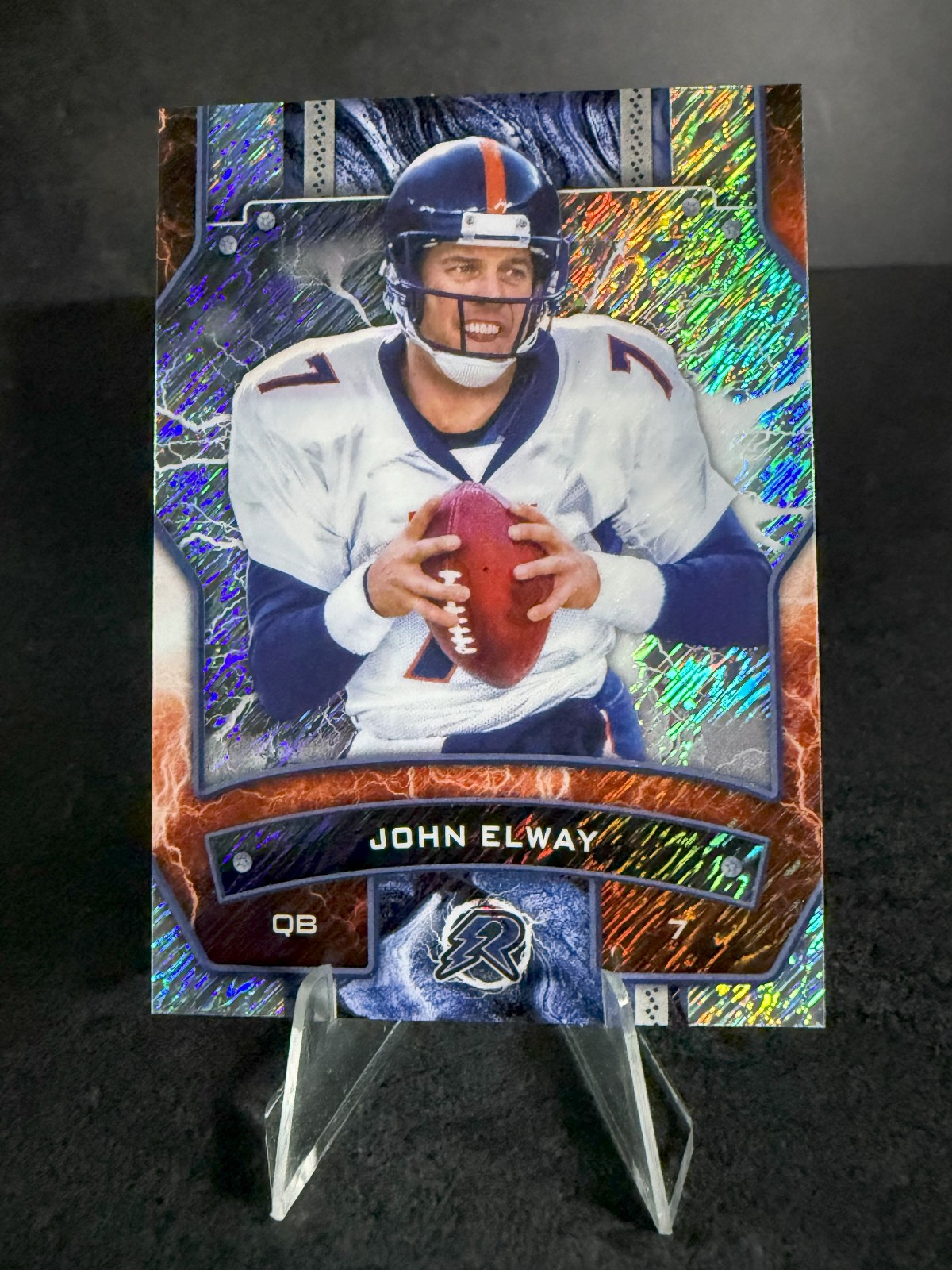 2024 Topps Resurgence #32 - John Elway Shimmer Parallel - Denver Broncos