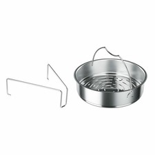 Fissler Vitavit-Zubehör Einsatz, Dampfeinsatz mit Dreibein für Ø 22 cm, Gelocht