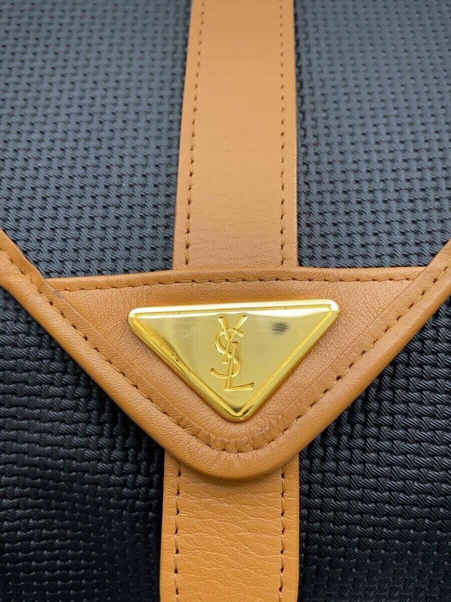Borsa a tracolla Yves Saint Laurent PVC nera usata borsa elegante