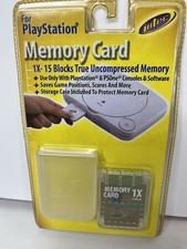 intec Memory Card for playstation  PSOne -1X-15 Blocks True Uncompressed Memory