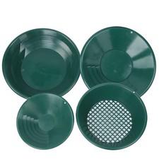 4pcs Green Mining Gravity Trap Gold Washing Pan Tray Kit Mine Search New