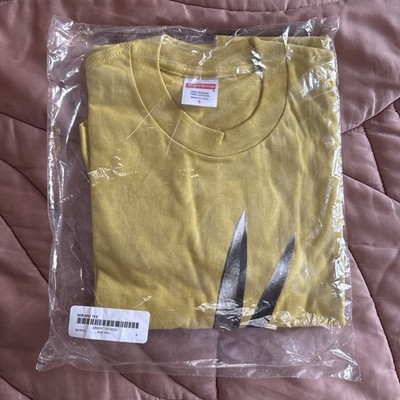 Supreme Shears Graphic SS19 Acid Yellow Made In USA T-Shirt Size small