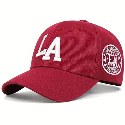 LA Letter Embroidery Baseball Cap Cotton Snapback Fashion Sports Men Women Hat
