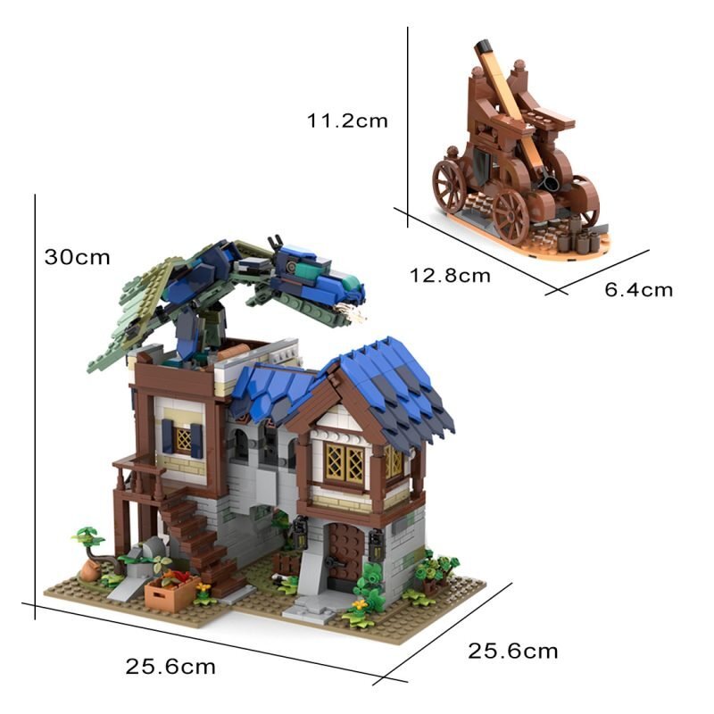 MOC-75365 Medieval Dragon Attack - Set di costruzione foto 4