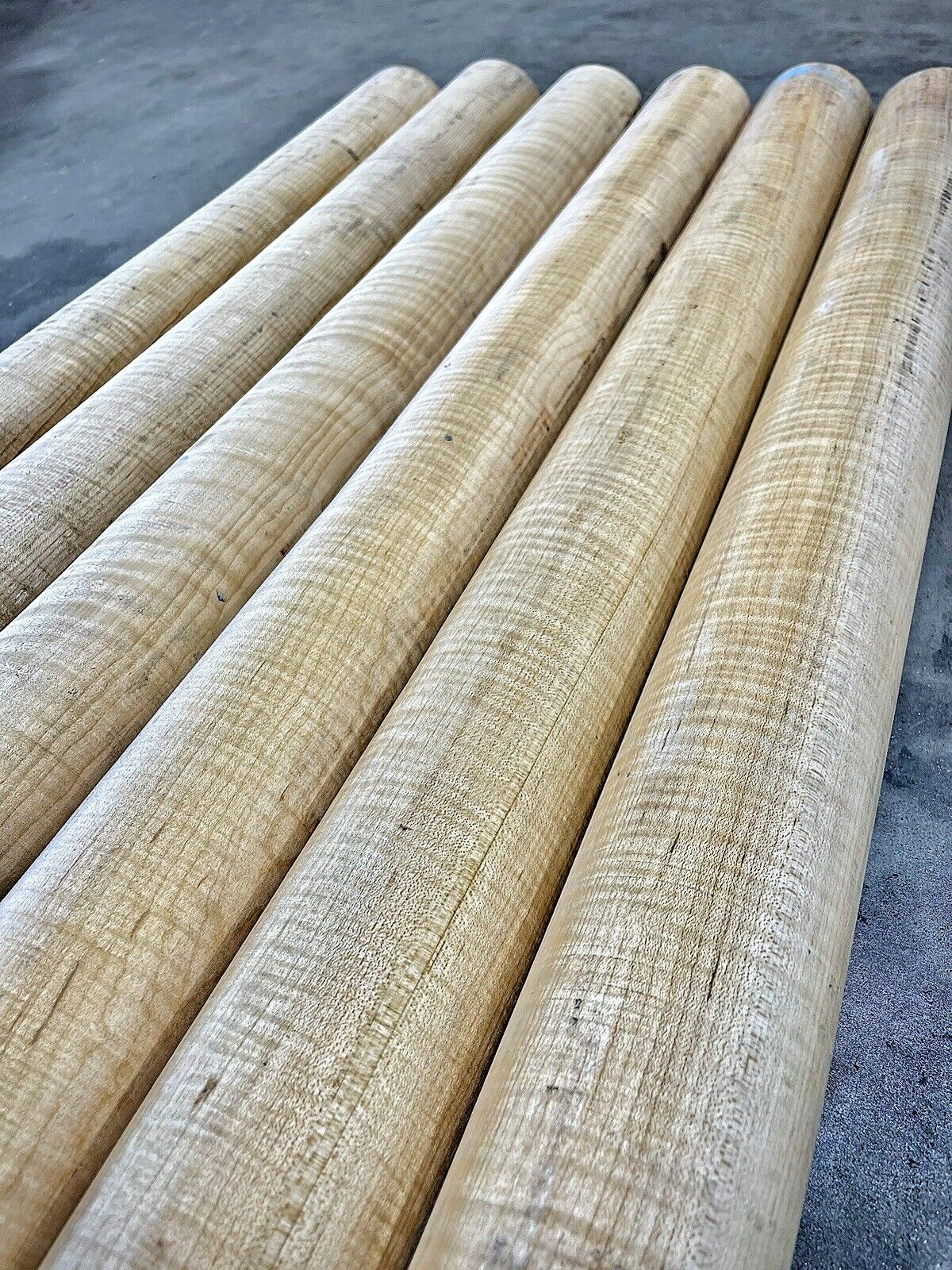 3"x36" *EXTREME* CURLY Tiger Hard MAPLE Dowel *Vacuum Kiln Dried* Turning Wood