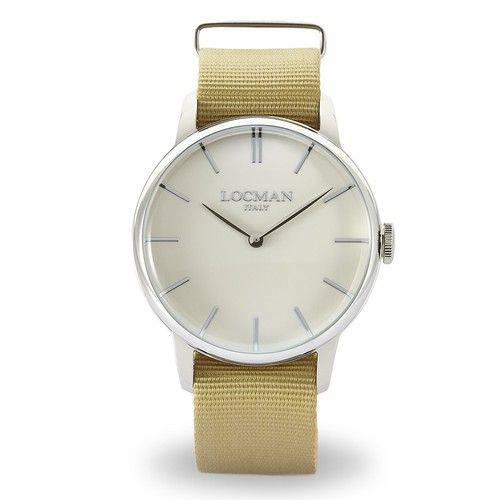 Locman Montre Hommes Seulement L'Heure Collection La Doce Vita 1960 Montre Nylon - Photo 1 sur 4