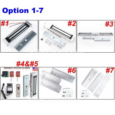 Access Control Electric Magnetic Door Lock 180/280KG Holding Force Entry Systems