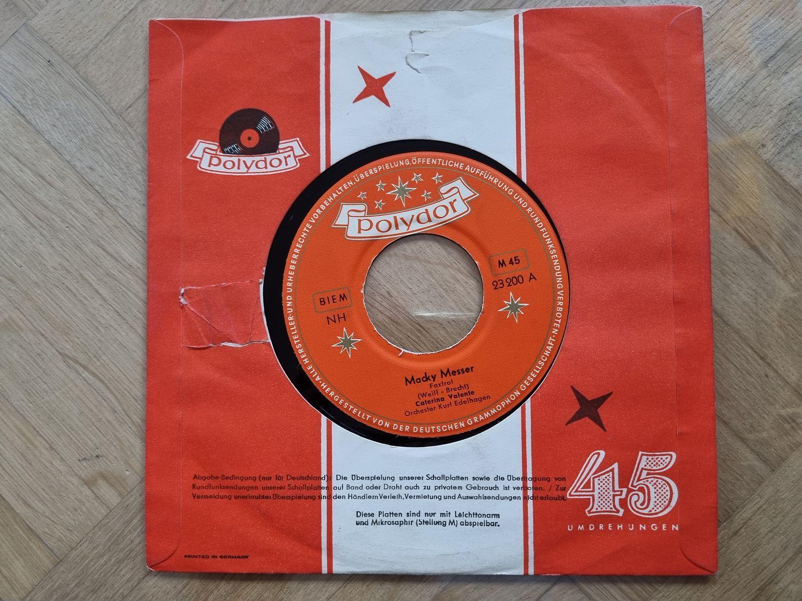 7"" Single Caterina Valente - Macky Messer Vinyl Germany