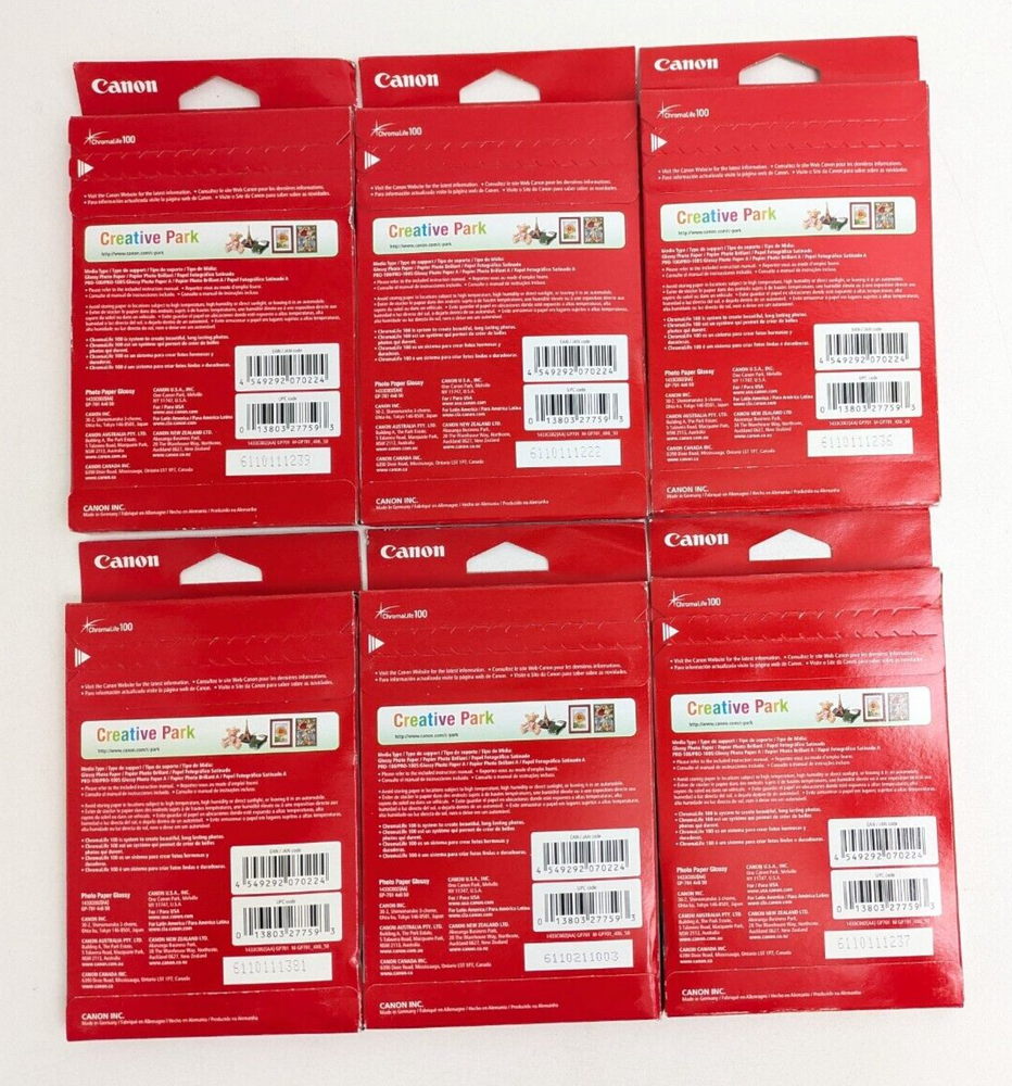 Canon Glossy GP-701 4x6 Photo Paper 300 Sheets for Inkjet Printers  