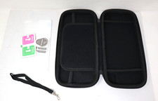 For Nintendo Switch Black Soft Shell Zip Around Case with Screen Protector