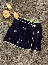 Vintage Gymboree 2004 Blue Dandelion wishes wrap around skirt size 5