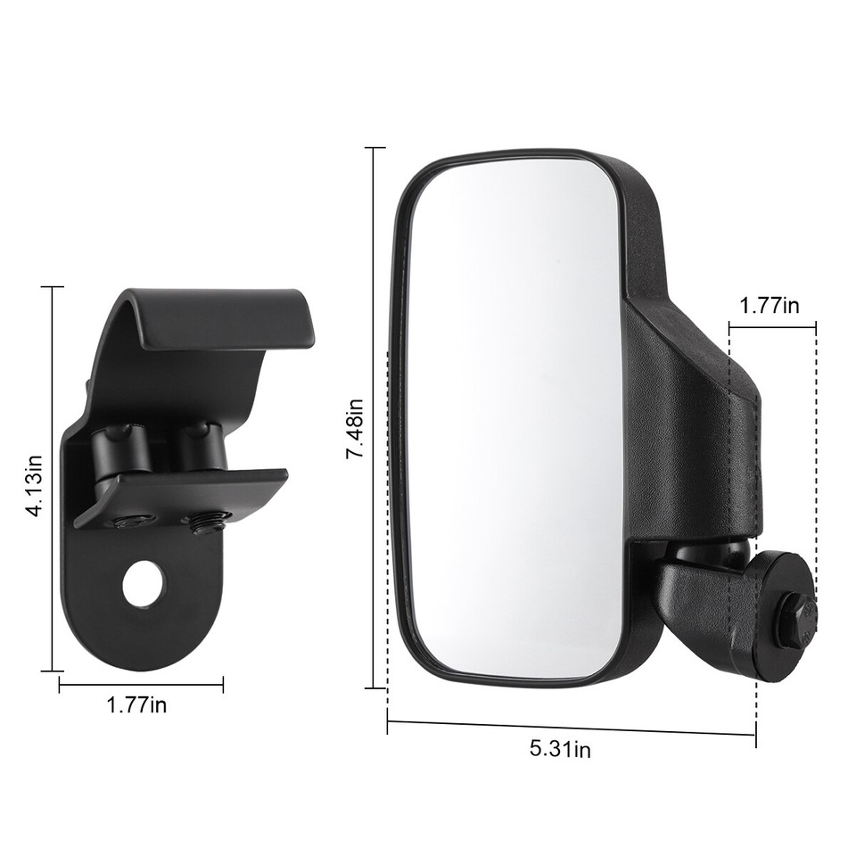 Upgraded UTV Side Rear View Mirrors For Polaris Ranger 570 XP 900 1000 /General - Foto 5