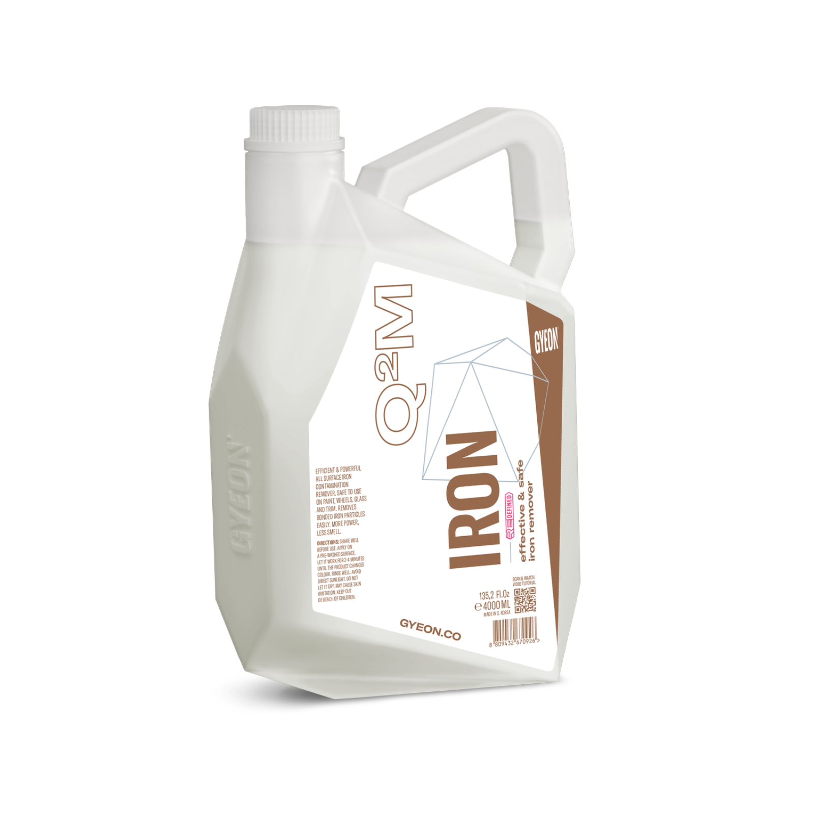 Gyeon Q2M Iron ReDefined Efficient, Fast Reacting Iron Remover PH Neutral 4000ml